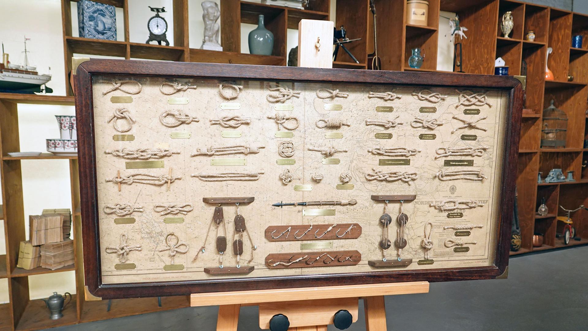 Knoten- und Angelhakentafel
