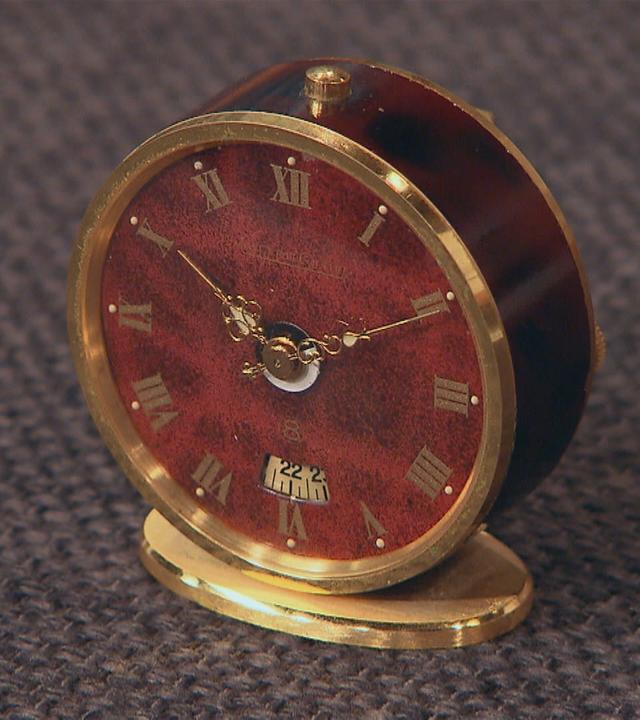 Reisewecker mit 8-Tage-Werk von Jaeger Le Coultre