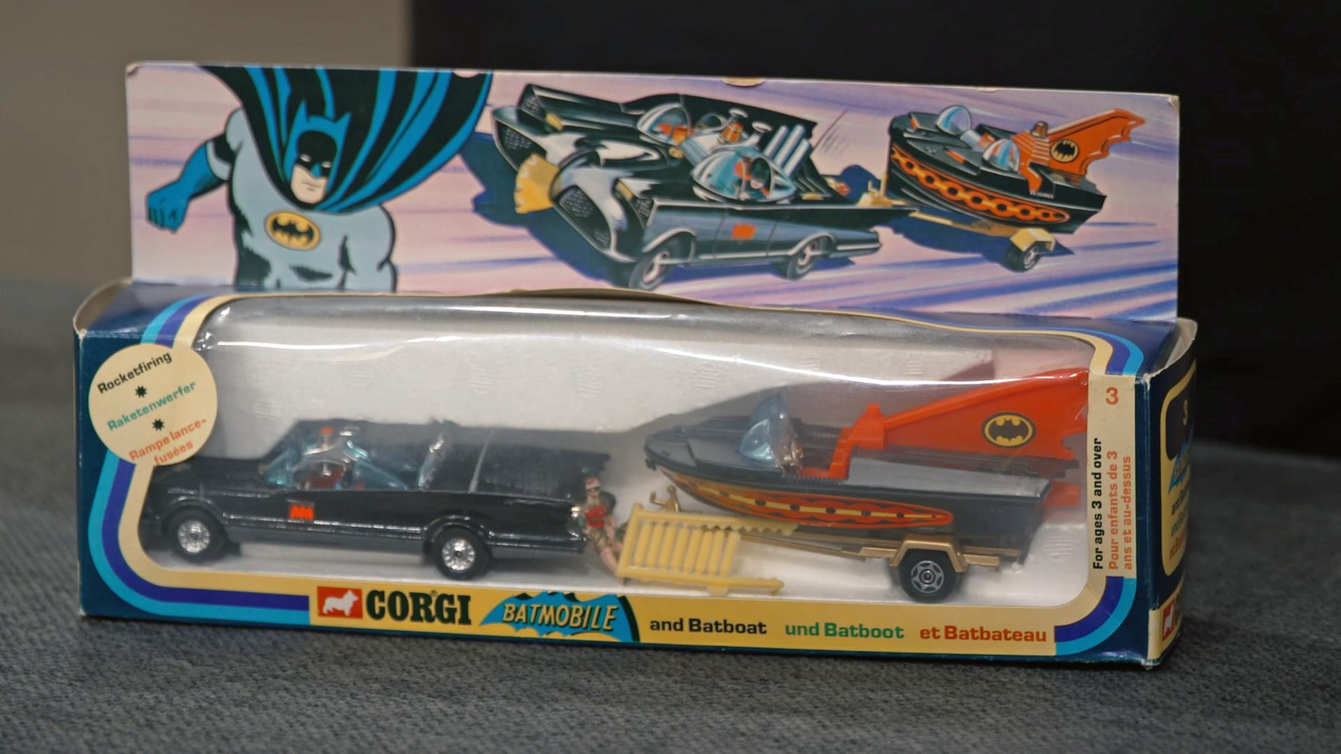 Ein Batmobil als Spielzeug aus den 1970er-Jahren