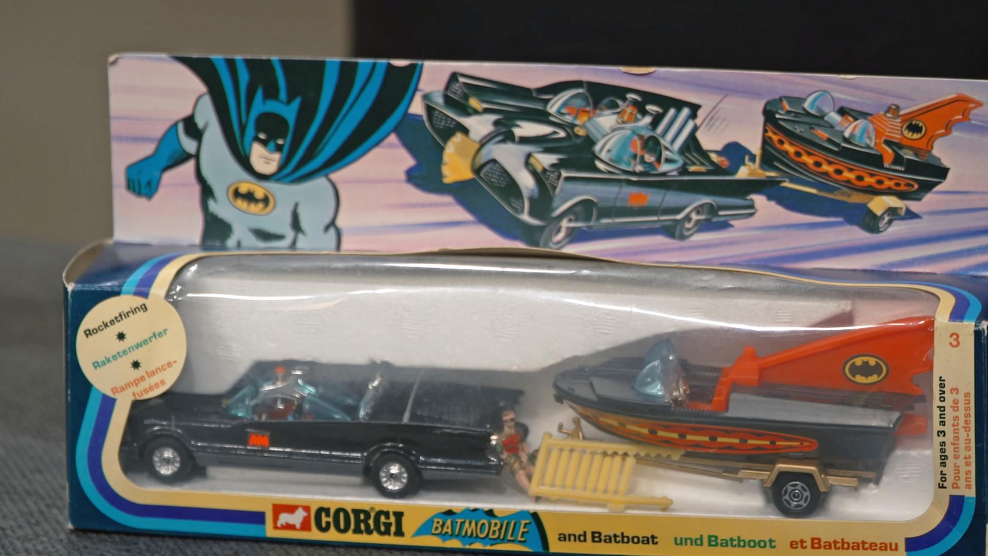 Ein Batmobil als Spielzeug aus den 1970er-Jahren