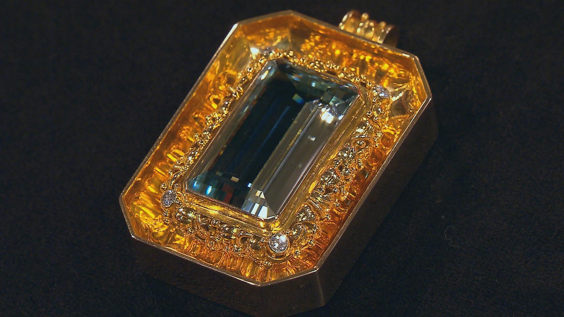 Anhänger mit Aquamarin