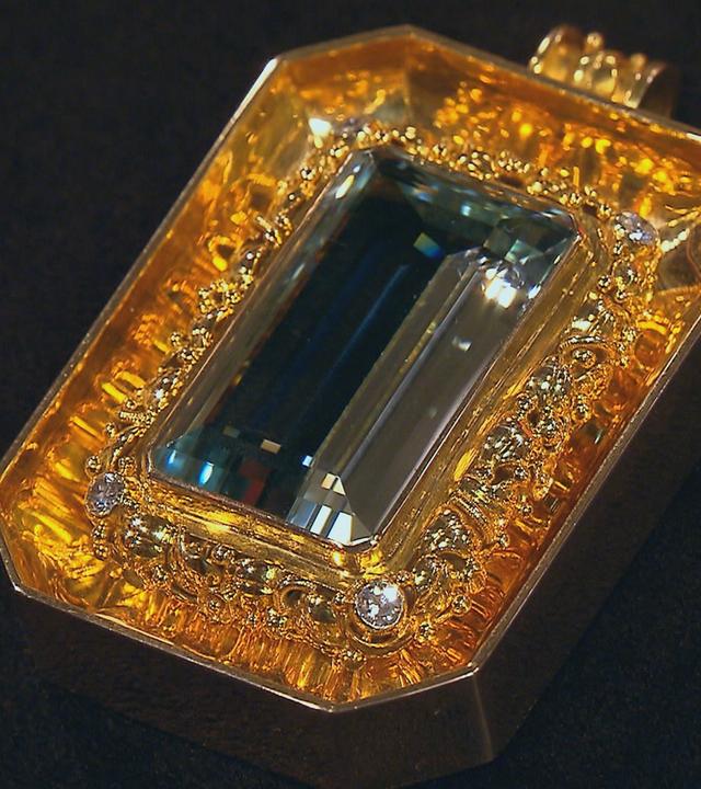 Anhänger mit Aquamarin