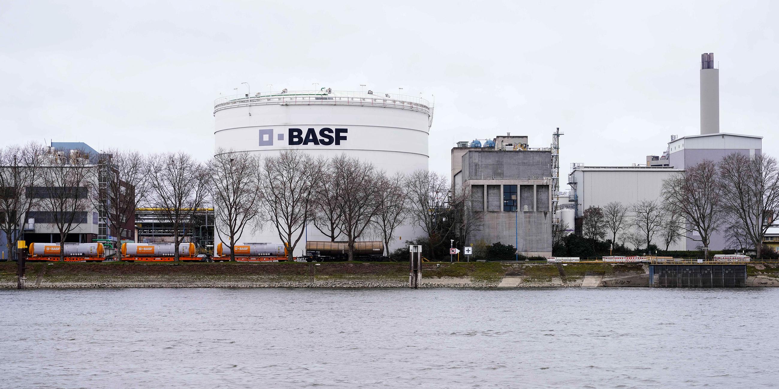 Anlage der BASF in Ludwigshafen