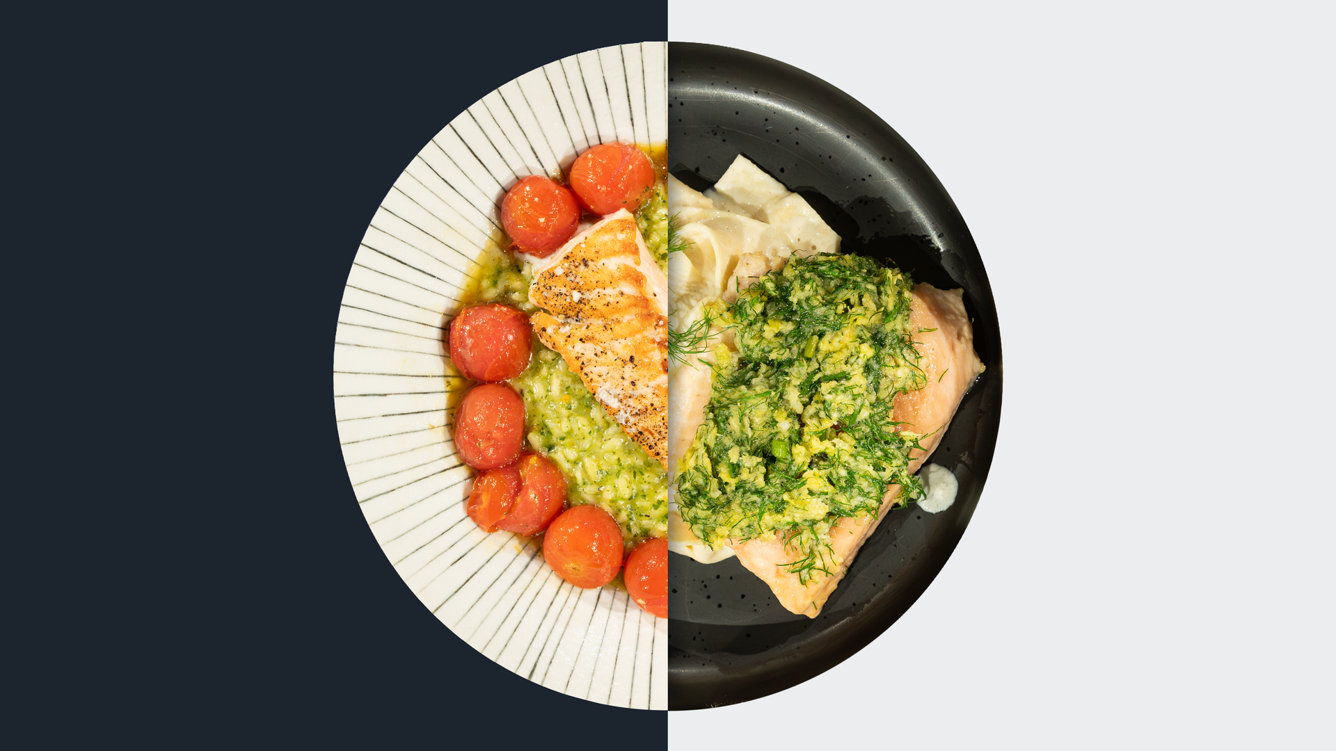 Basilikum-Risotto vs. Saiblingsfilet