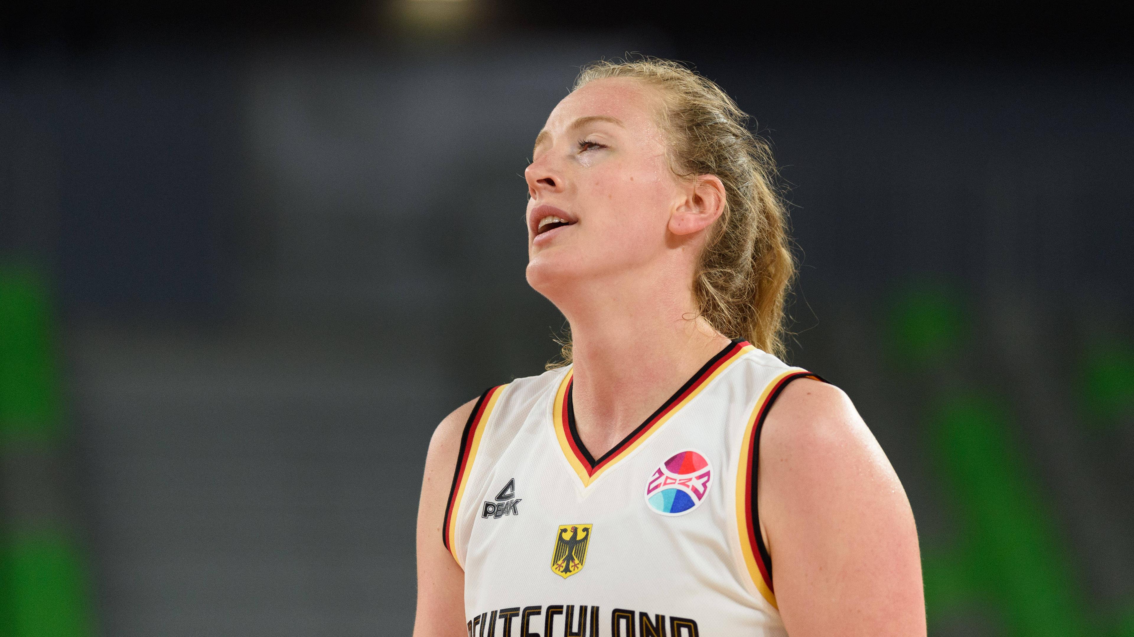 Baketball, Frauen, Eurobasket 2023, Deutschland - Großbritannien, Marie Guelich