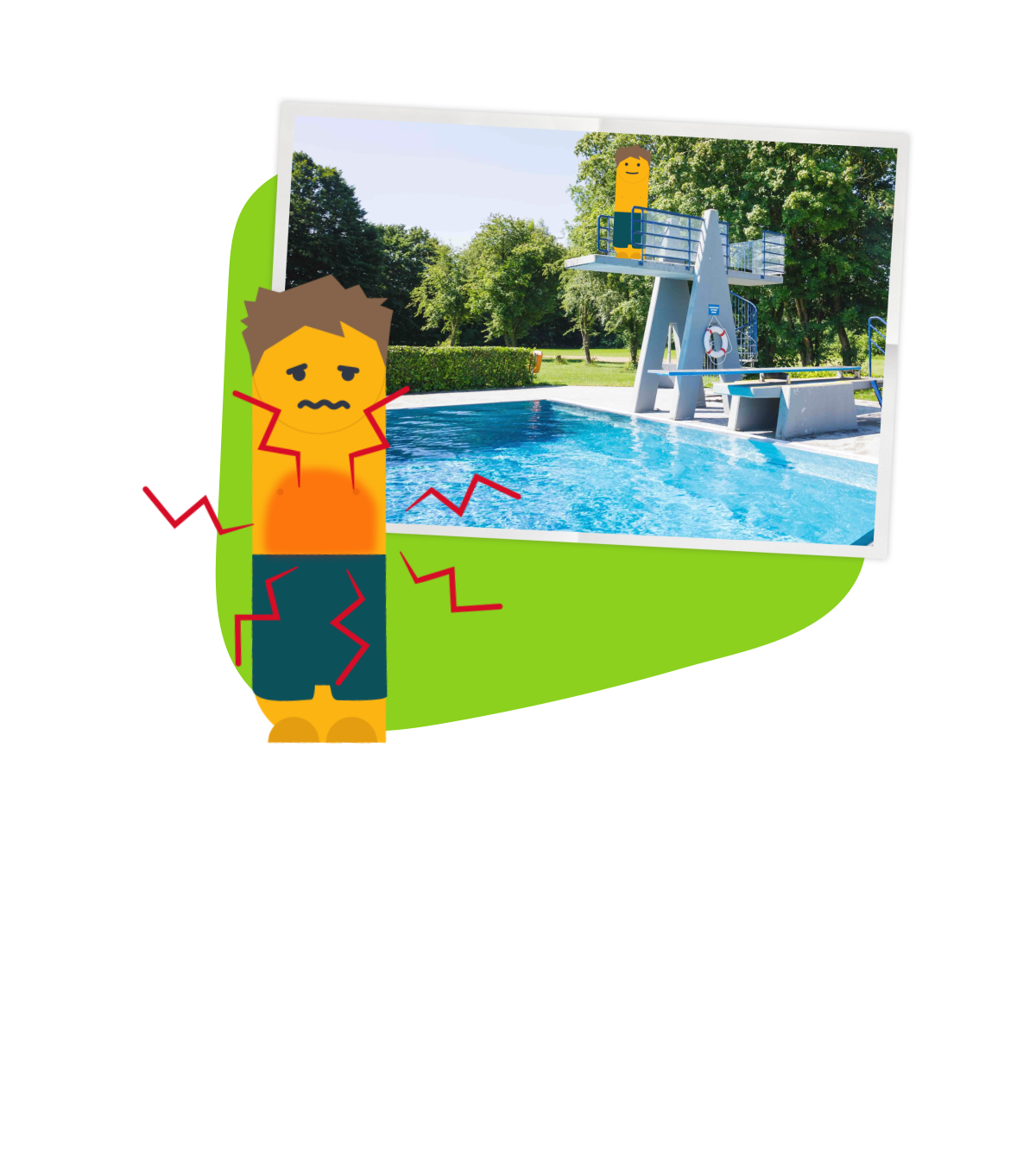 Bauchklatscher Grafik