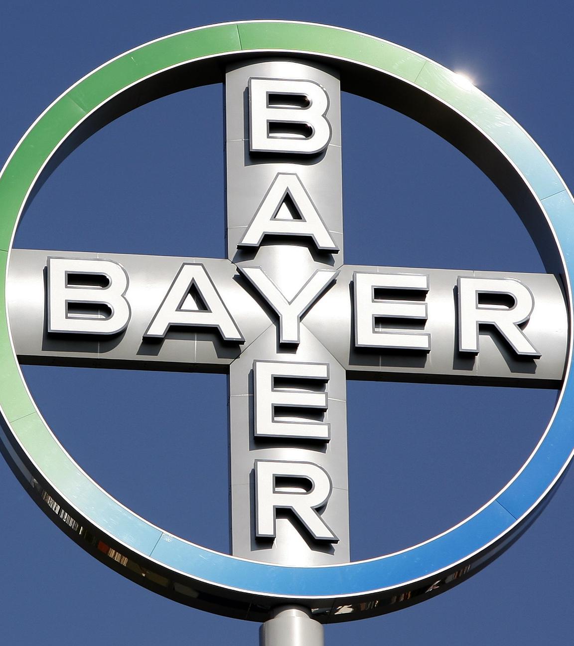 Das Logo des Chemie- und Pharmakonzerns Bayer.