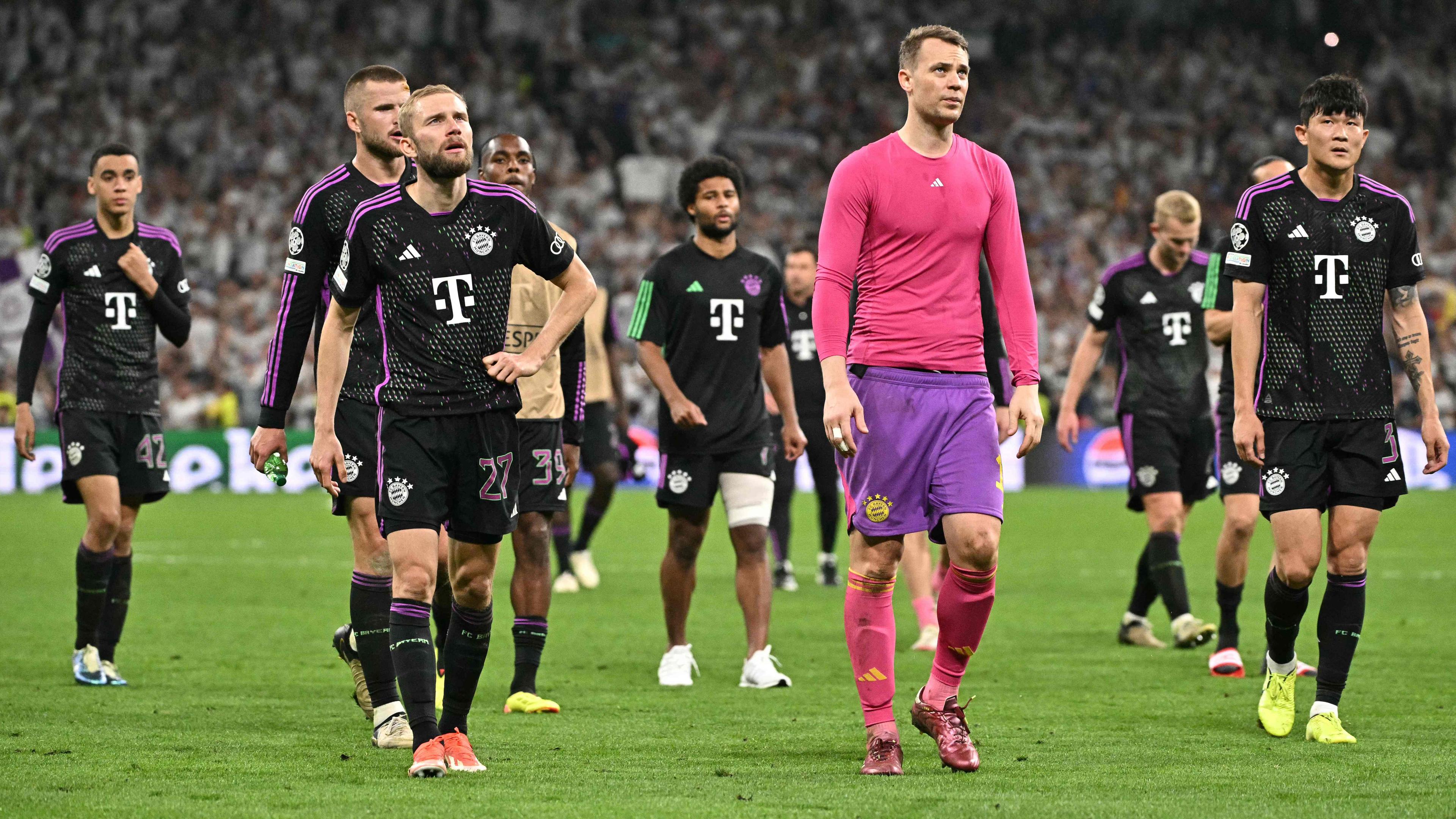 Bayern-Team nach dem Spiel gegen Real Madrid