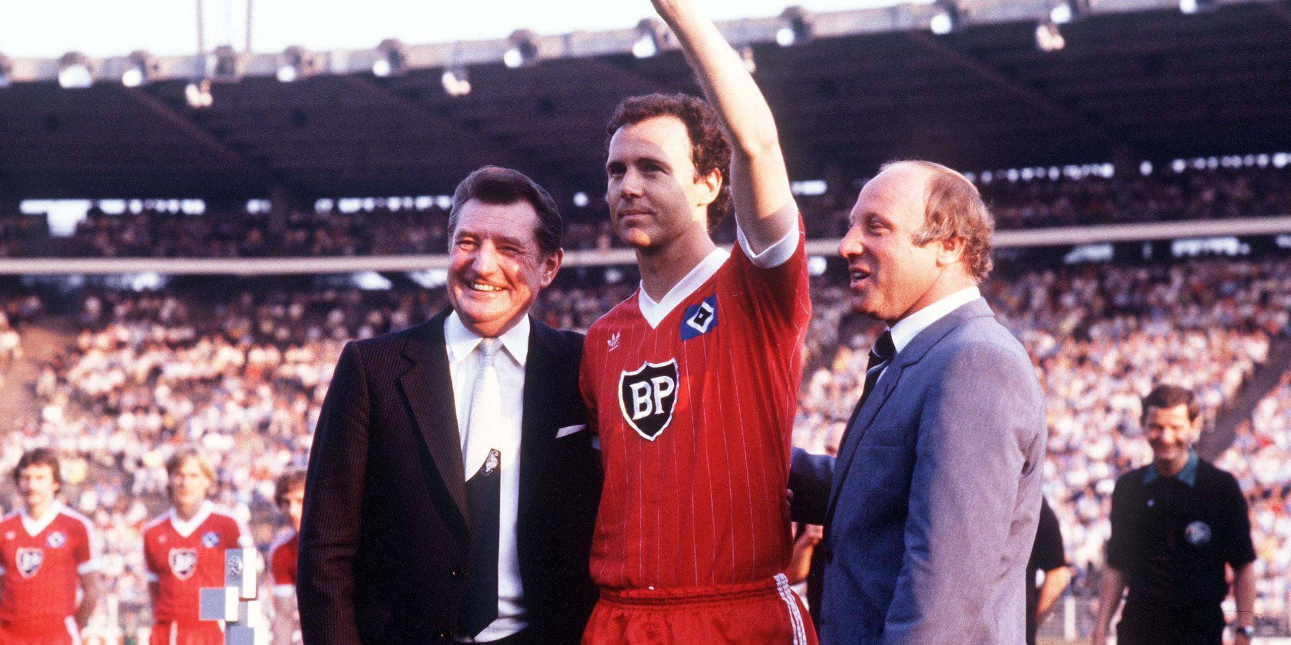 1982: Beckenbauer bei HSV-Abschiedsspiel