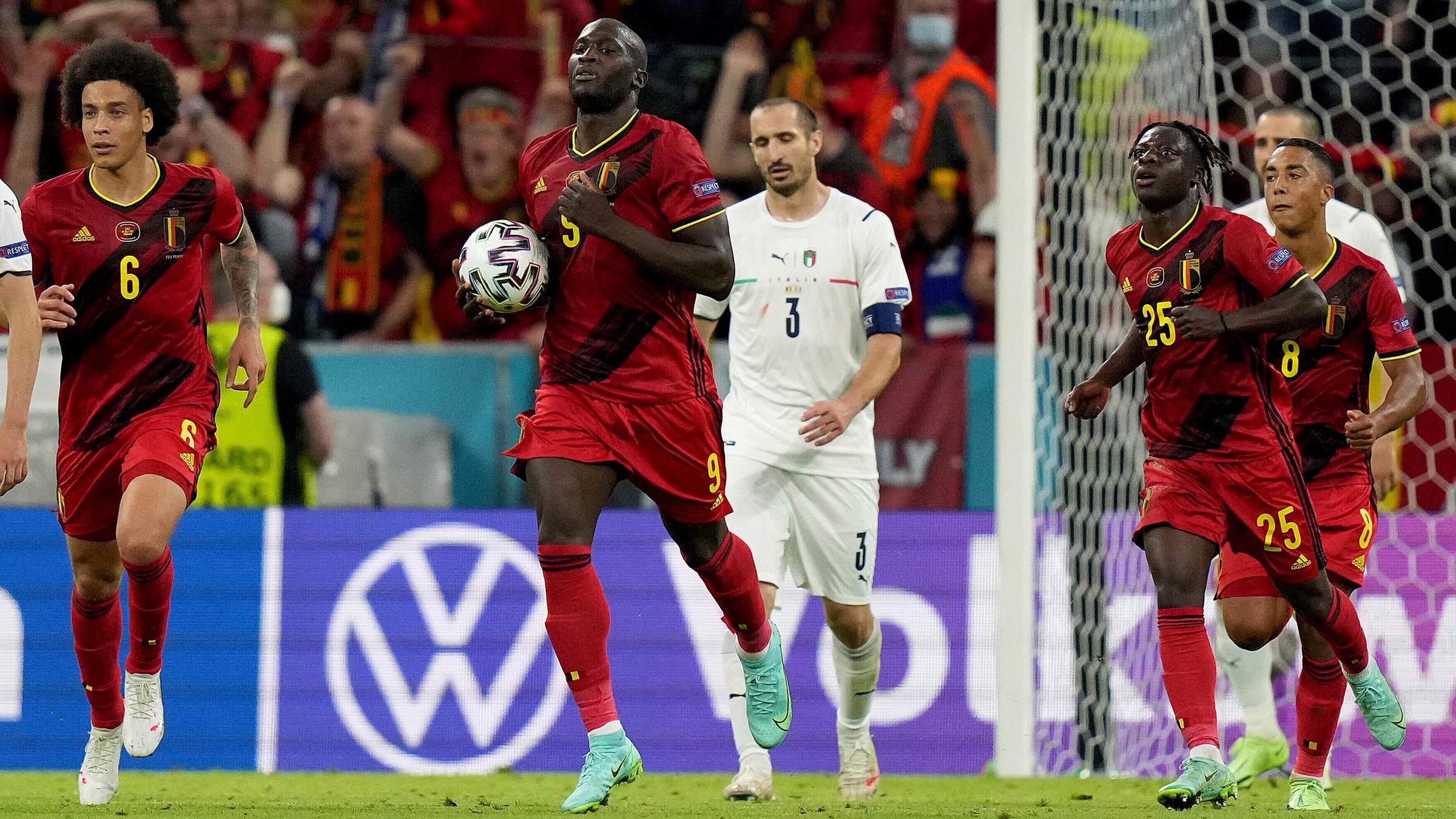 Romelu Lukaku nach dem ersten Tor.