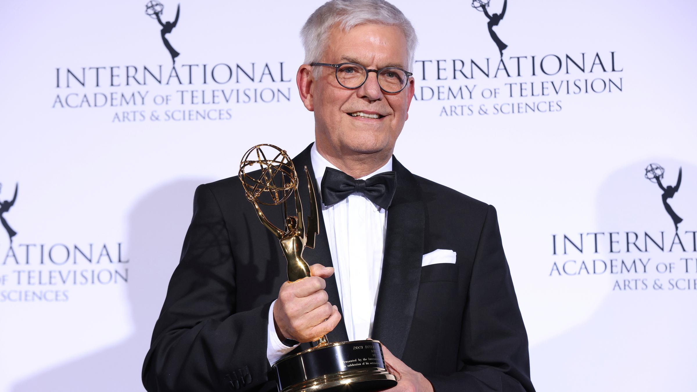 ZDF-Intendant Thomas Bellut ist mit dem International Emmy ausgezeichnet worden am 23.11.2021 in New York