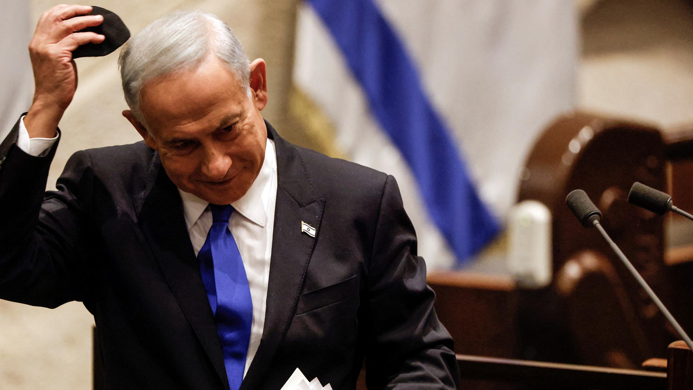 Benjamin Netanyahu in Jerusalem on December 29, 2022