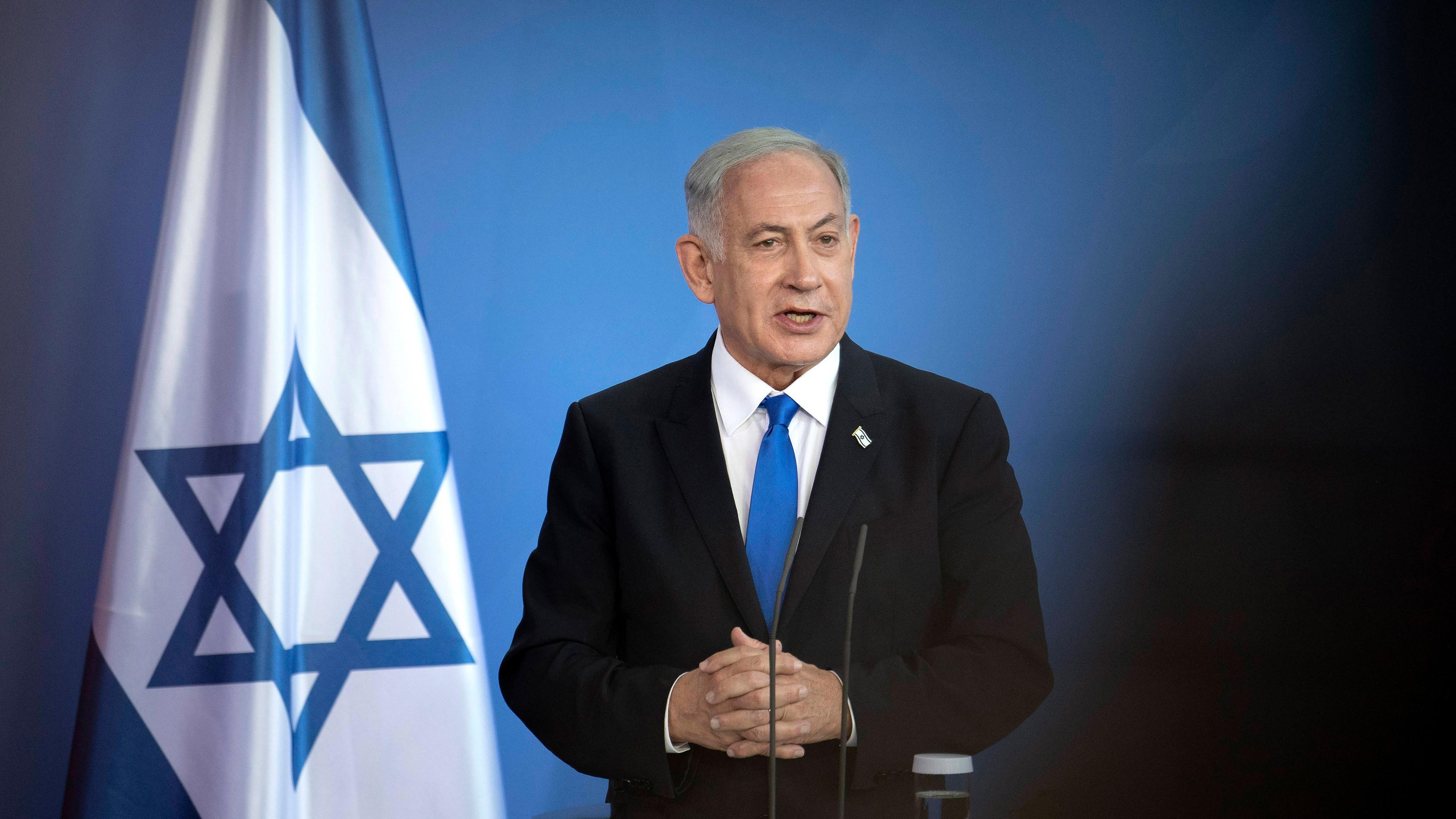 Benjamin Netanjahu am 16.03.2023 in Berlin