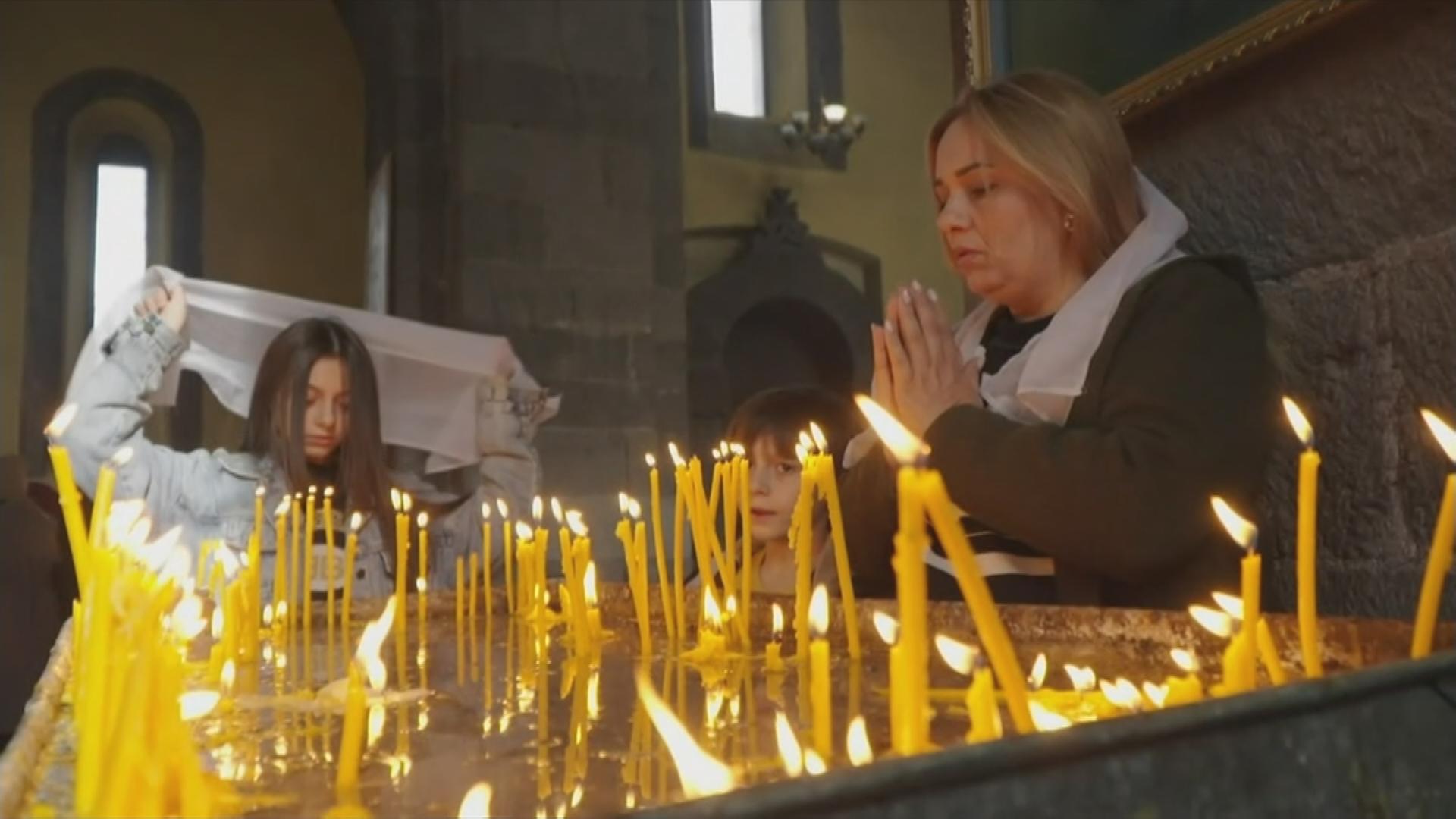 Bergkarabach-Flüchtlinge in Armenien	