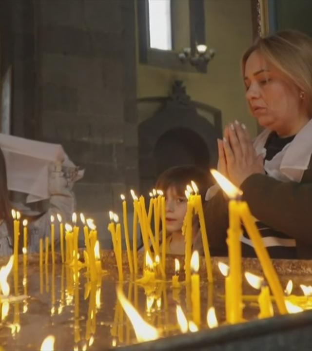 Bergkarabach-Flüchtlinge in Armenien	