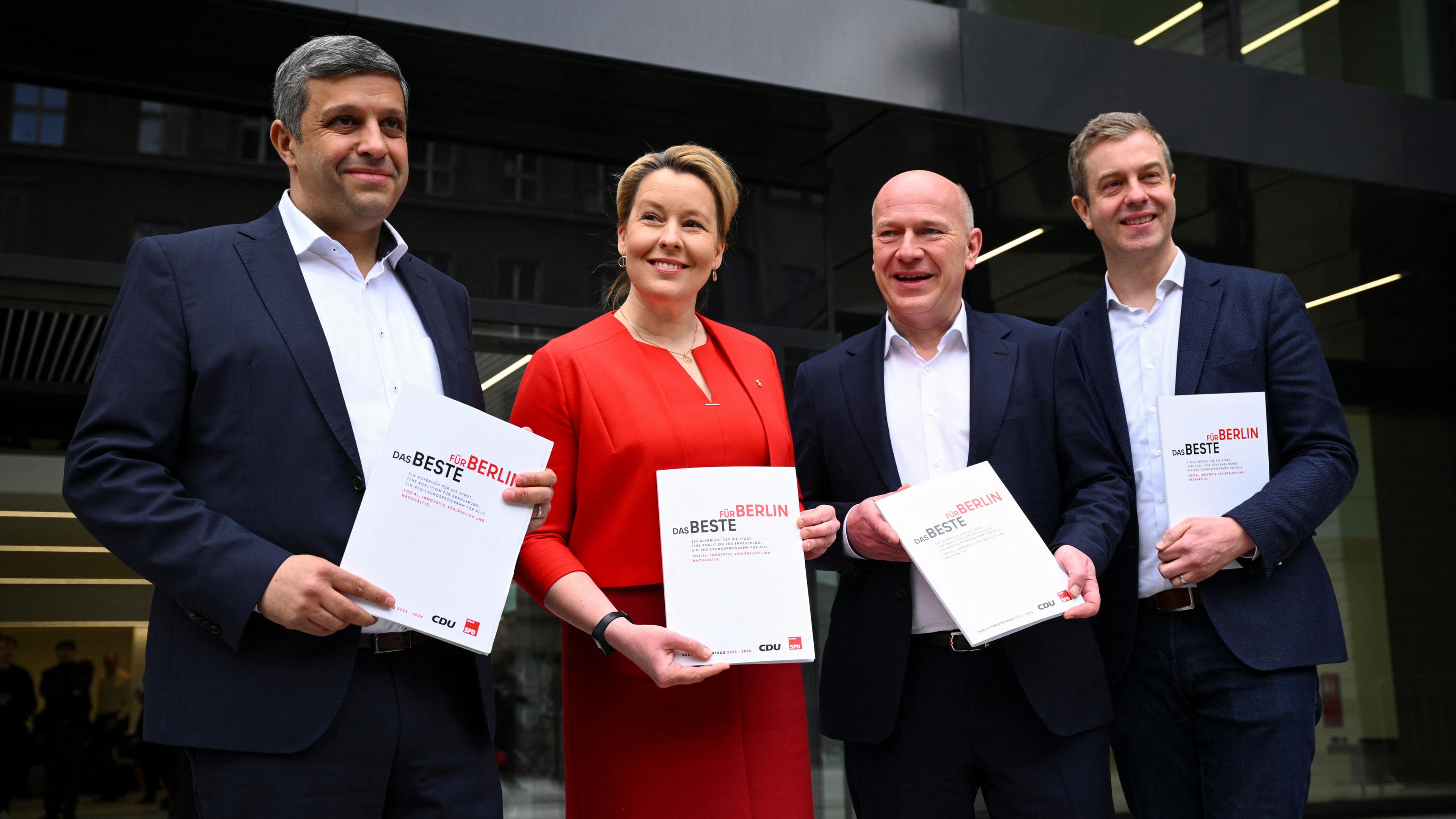 Berlin, CDU and SPD präsentieren den Koalitionsvertrag