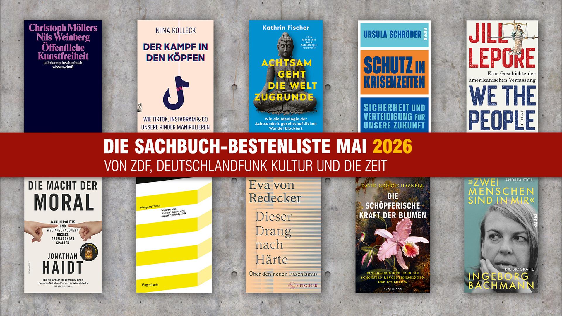 Die Sachbuch-Bestenliste für Mai 2026