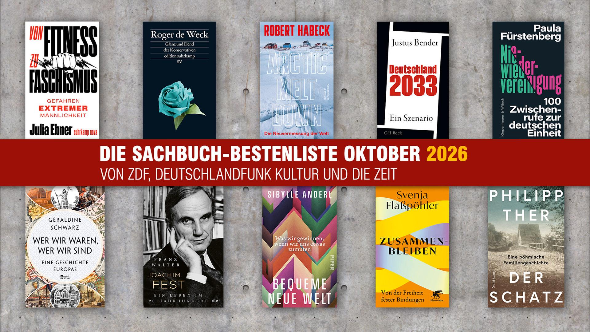 Die Sachbuch-Bestenliste für Oktober 2026