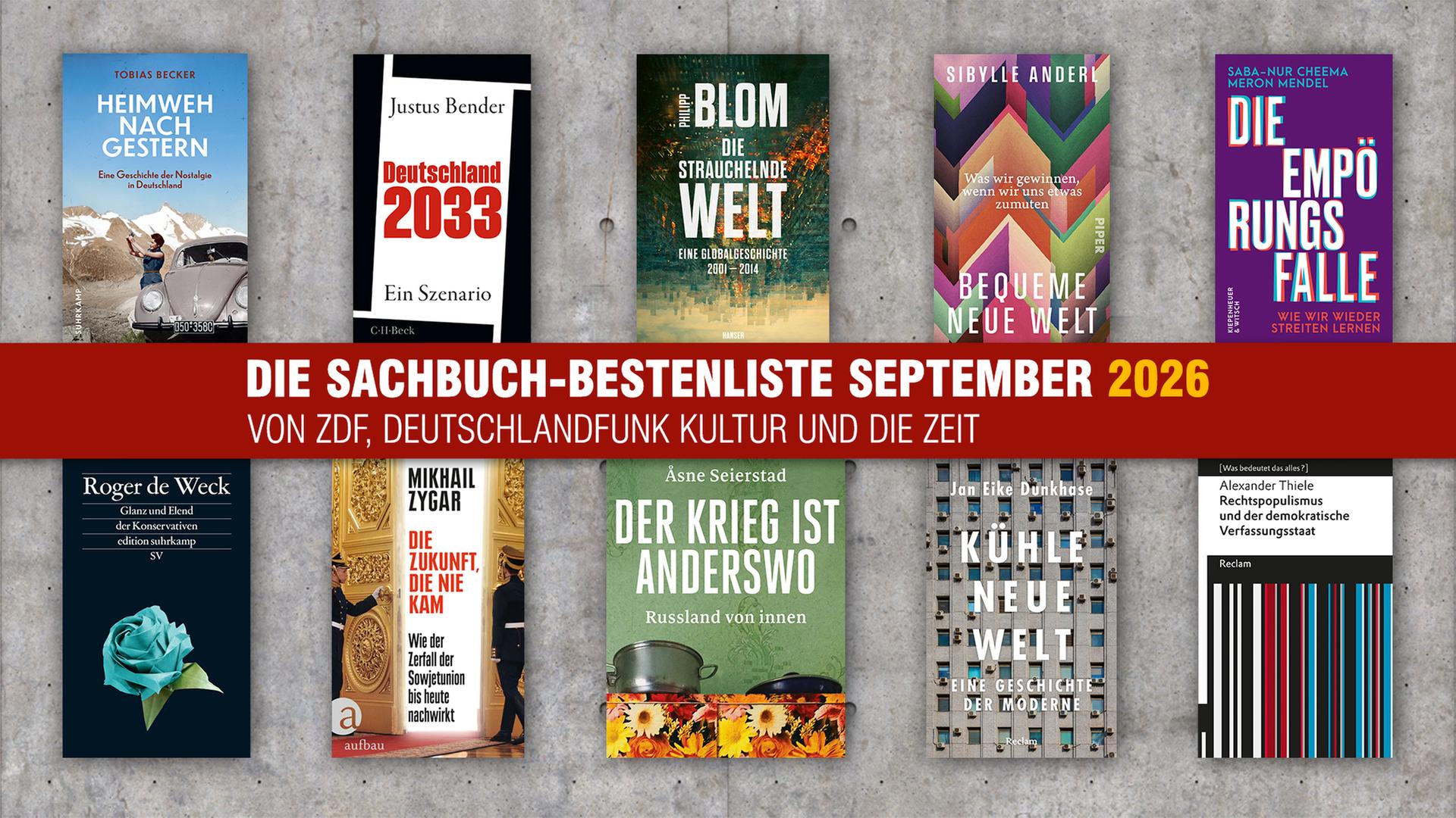 Die Sachbuch-Bestenliste für September 2026