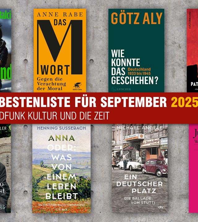 Die Buchtitel der Bestenliste für September 2025
