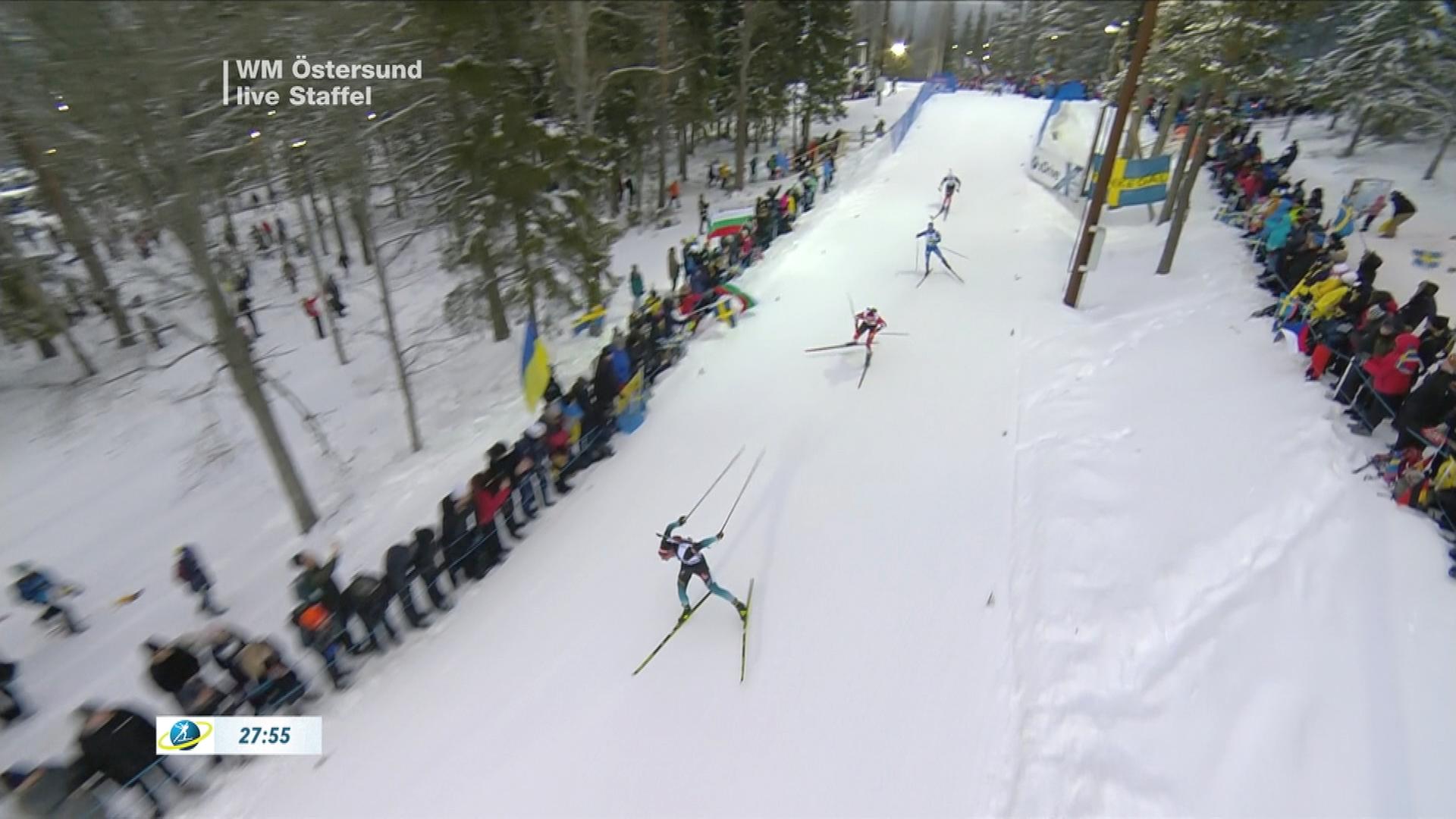Herrenstaffel bei der Biathlon-WM in Östersund