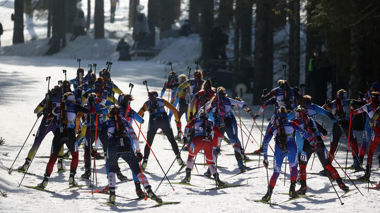Biathlon-WM Massenstart der Frauen