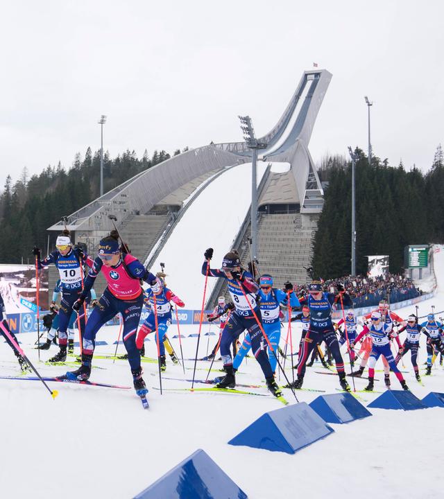 Biathlon Massenstart der Frauen am 22.03.2026 in Oslo