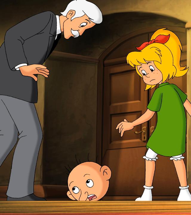 Bibi mit Geist und rollendem Kopf.