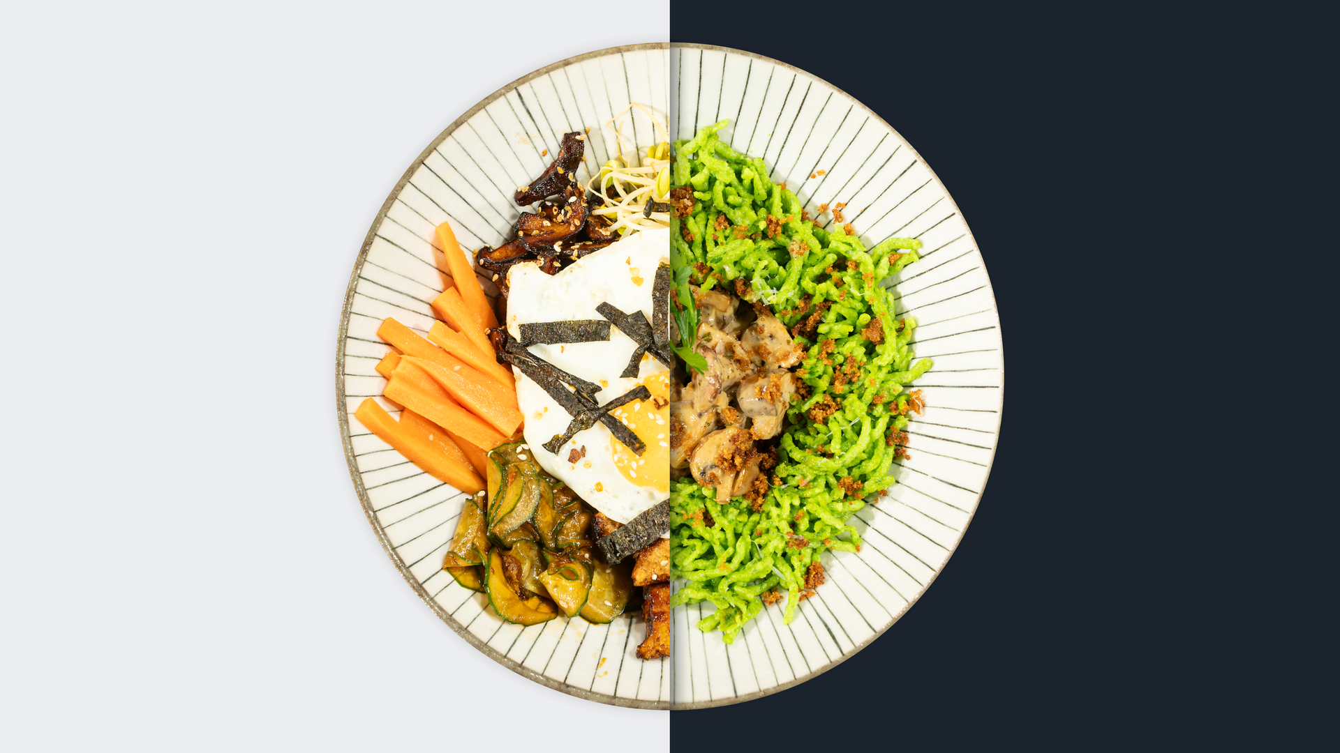 Bibimbap vs. Petersilien-Spätzle