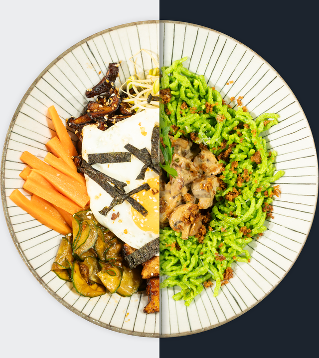 Bibimbap vs. Petersilien-Spätzle