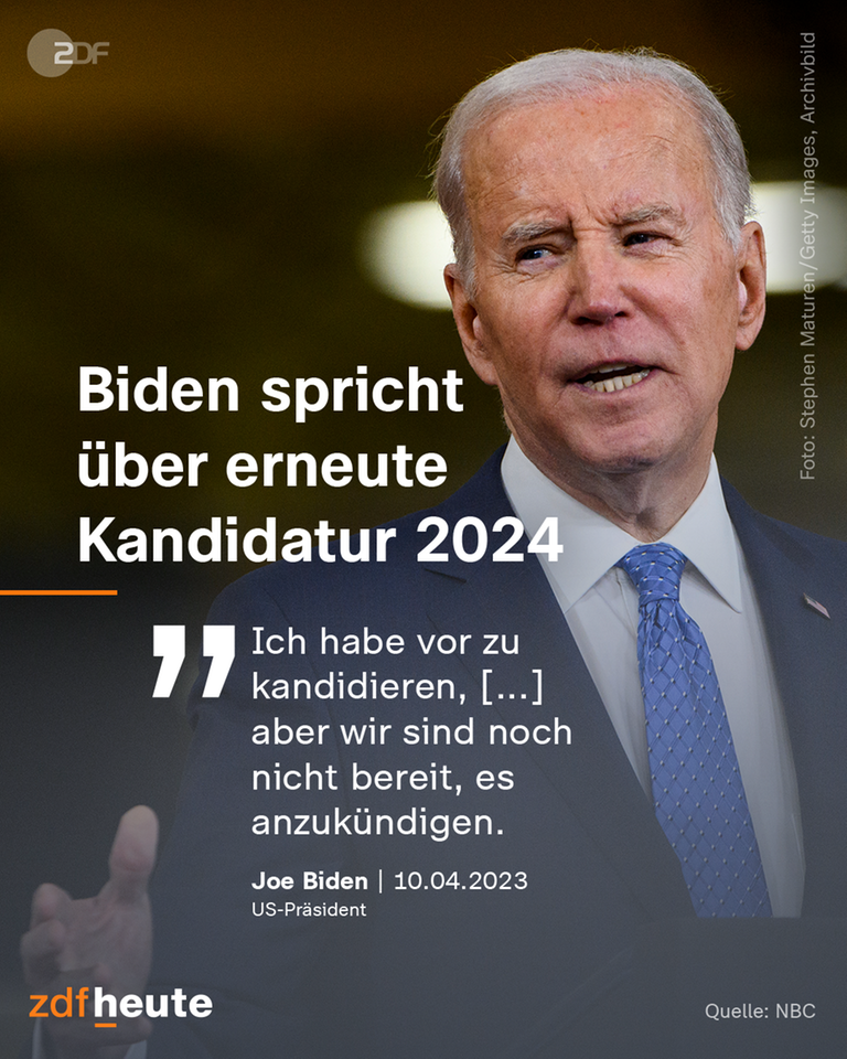 US-Präsident Joe Biden spricht erneut über eine Kandidatur für die Präsidentschaftswahl 2024.