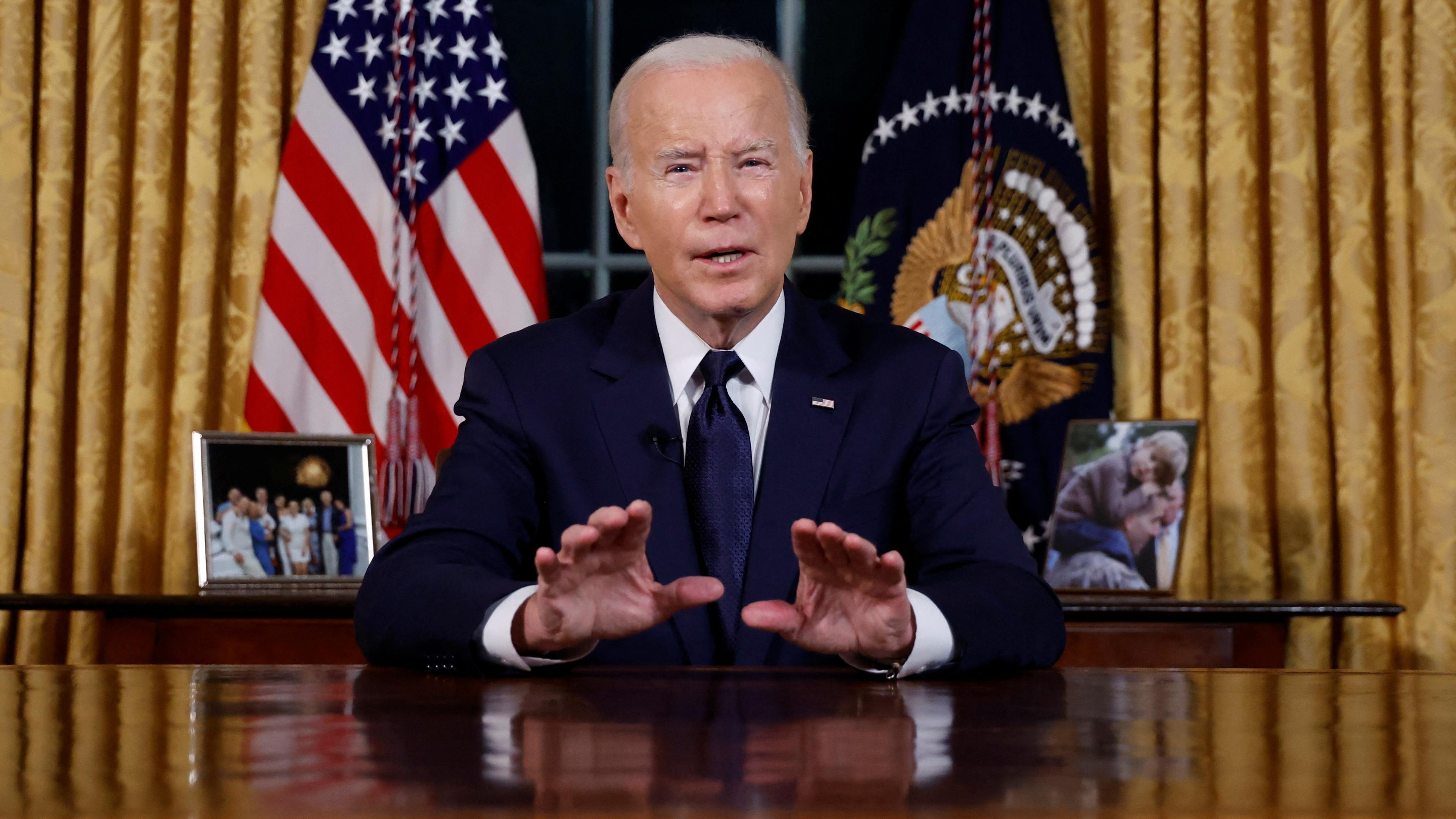 US-Präsident Joe Biden im Oval Office in Washington.
