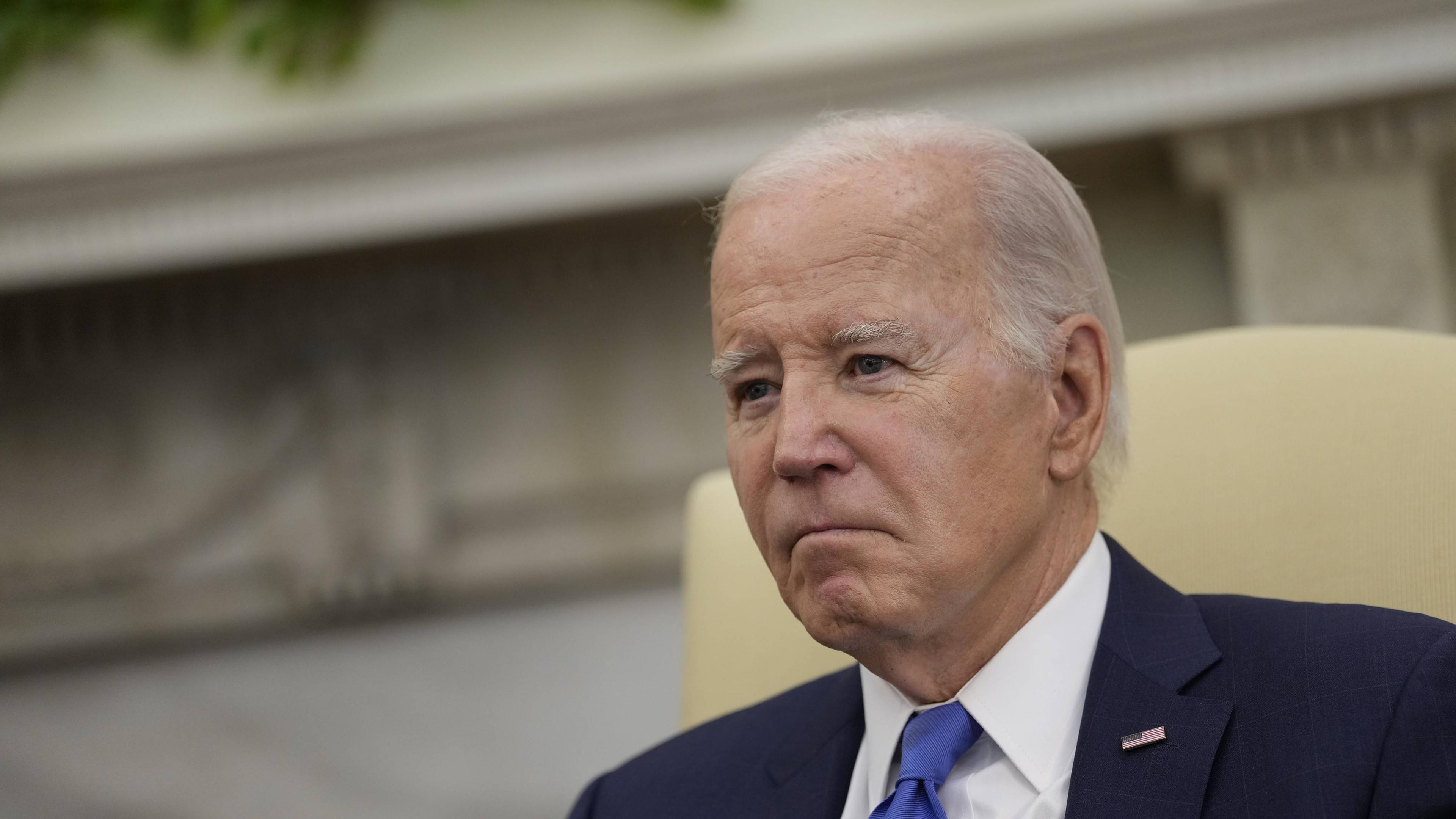 USA, Joe Biden empfängt Luis Abinader in Washington.