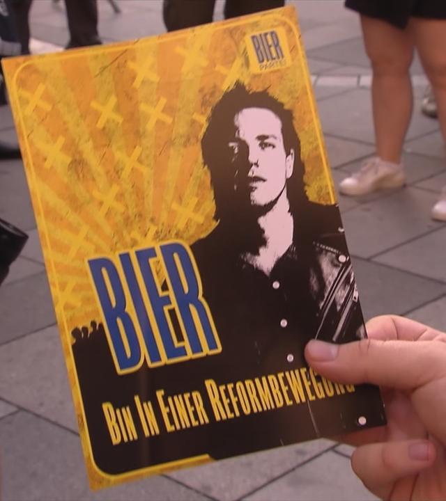Flyer der Bierpartei