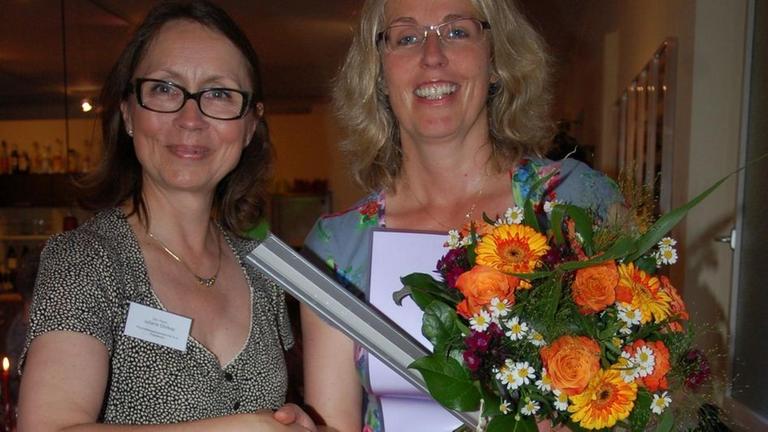 Heike Kruse bei der Preisverleihung für ML mona lisa