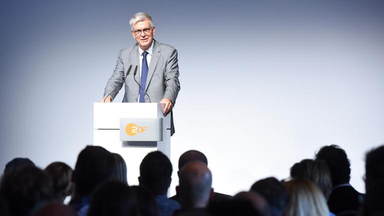 3. ZDF-Produzententag am 30.August 2017: ZDF-Intendant Dr. Thomas Bellut bei seiner Eröffnungsrede