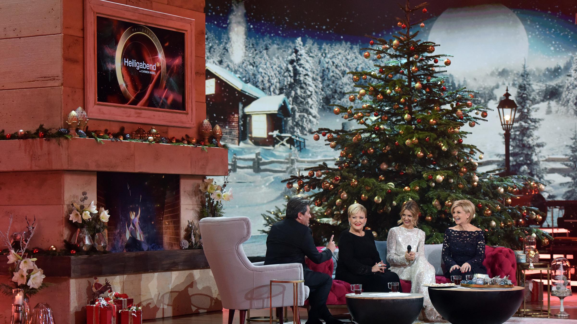 "Heiligabend mit Carmen Nebel": Thomas Anders, Angelika Milster, Ella Endlich, Carmen Nebel