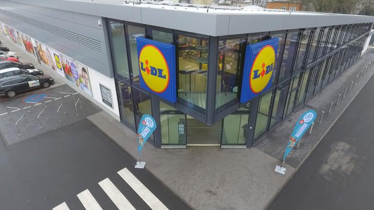 "ZDFzeit: Das Lidl-Imperium": Lidl-Filiale von außen.