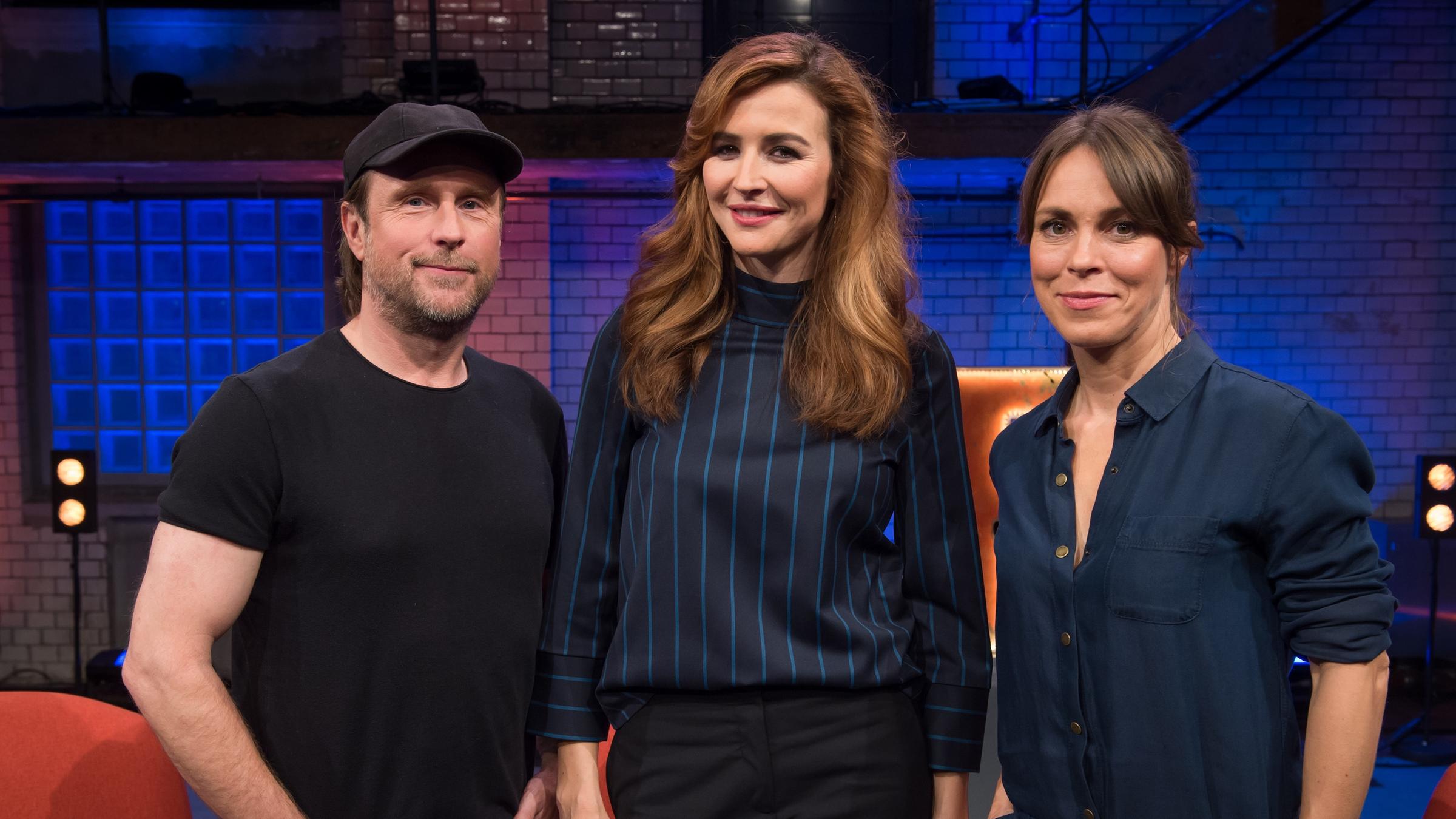 "Bauerfeind - Die Leseshow" - vlnr.: Bjarne Maedel,  Katrin Bauerfeind, Anneke Kim Sarnau,