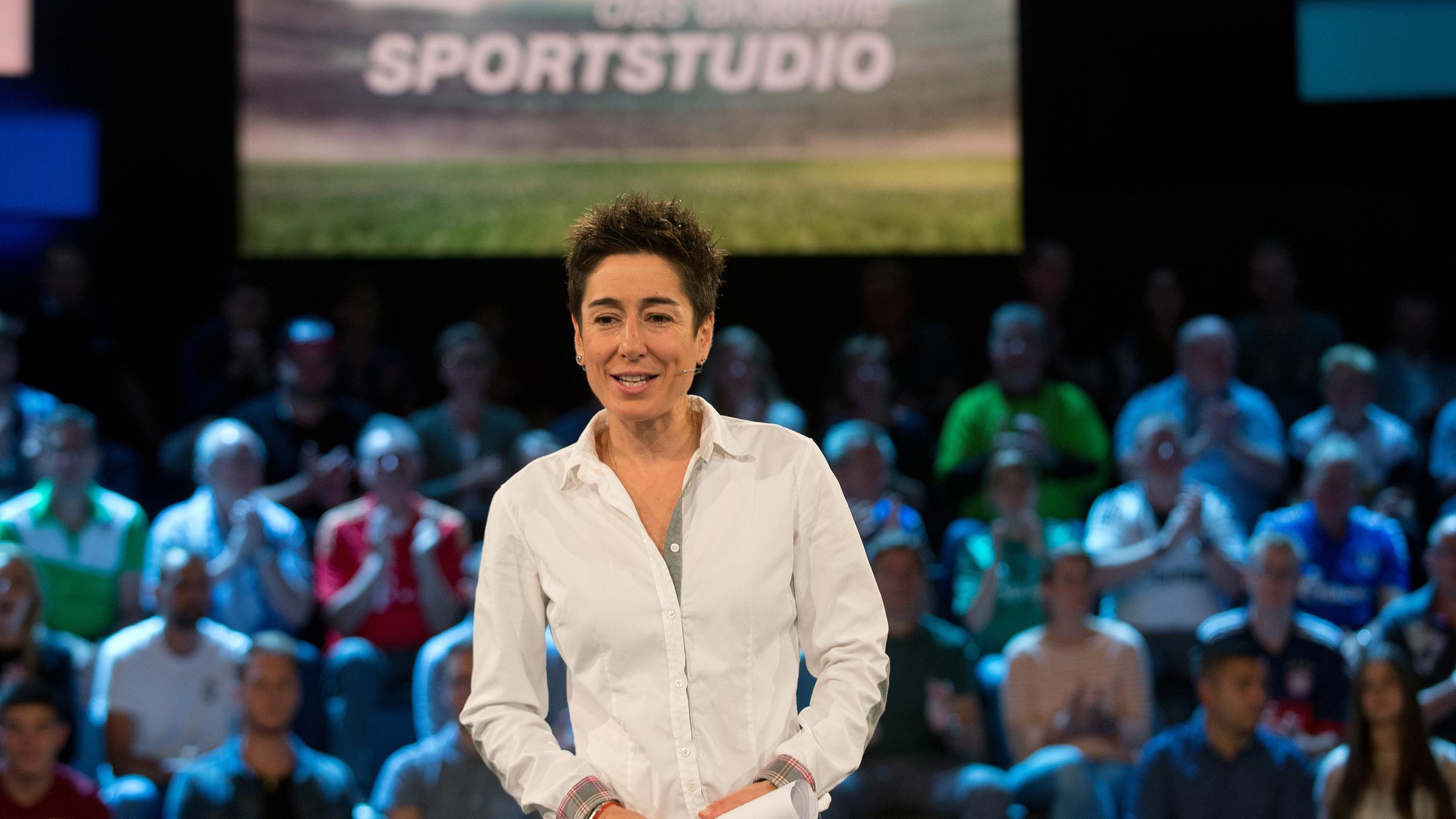 "Das aktuelle Sportstudio: Sendung vom 25.08.2018": Dunja Hayali