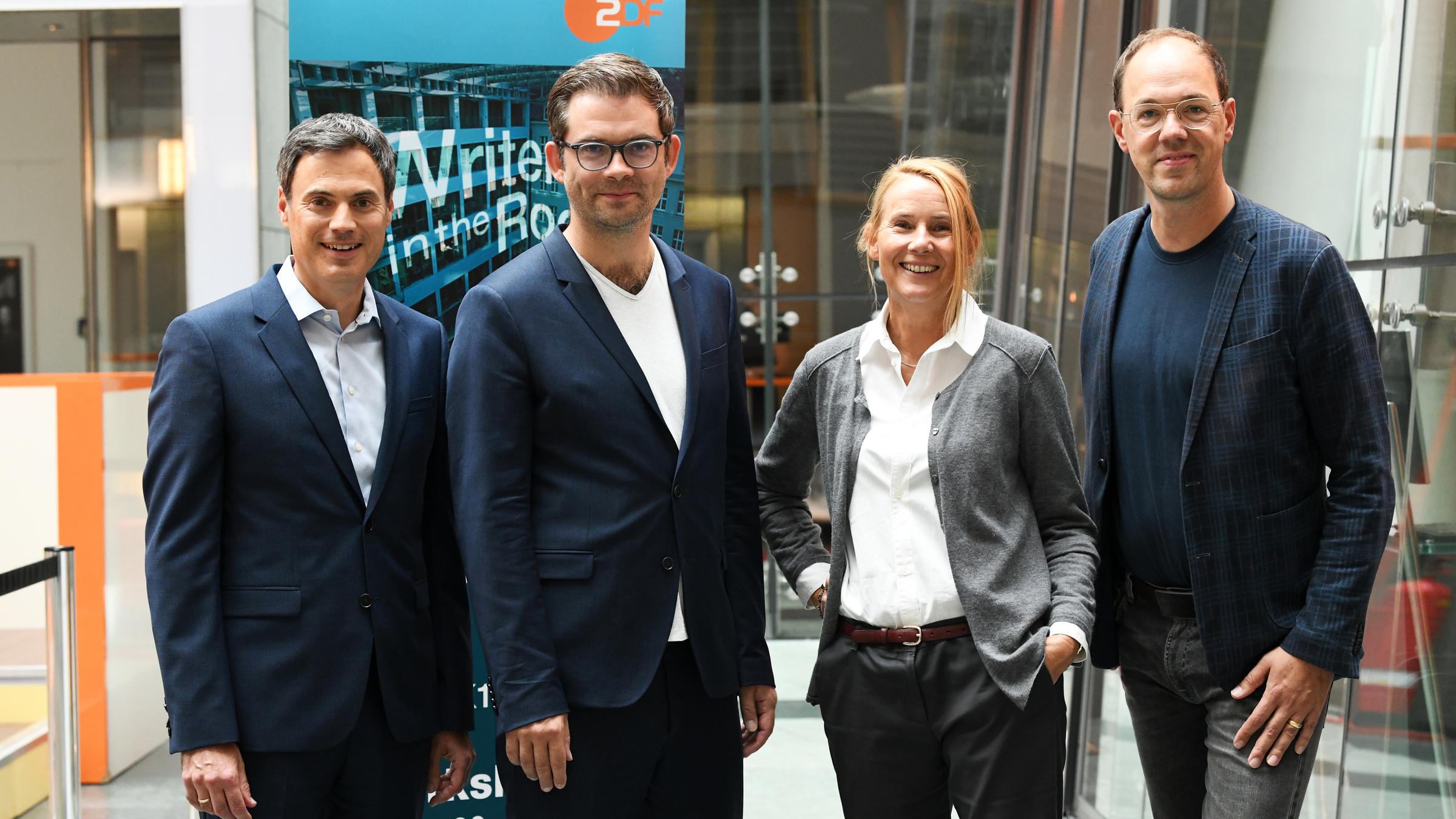 ZDF Autorentag am 31.08.2018 im ZDF-Hauptstadtstudio Berlin: Norbert Himmler, Christian Lex, Heike Hempel, Frank Zervos