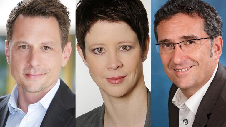 v.l.n.r.: Timm Kröger, Sandra Theiß, Jörg Brase
