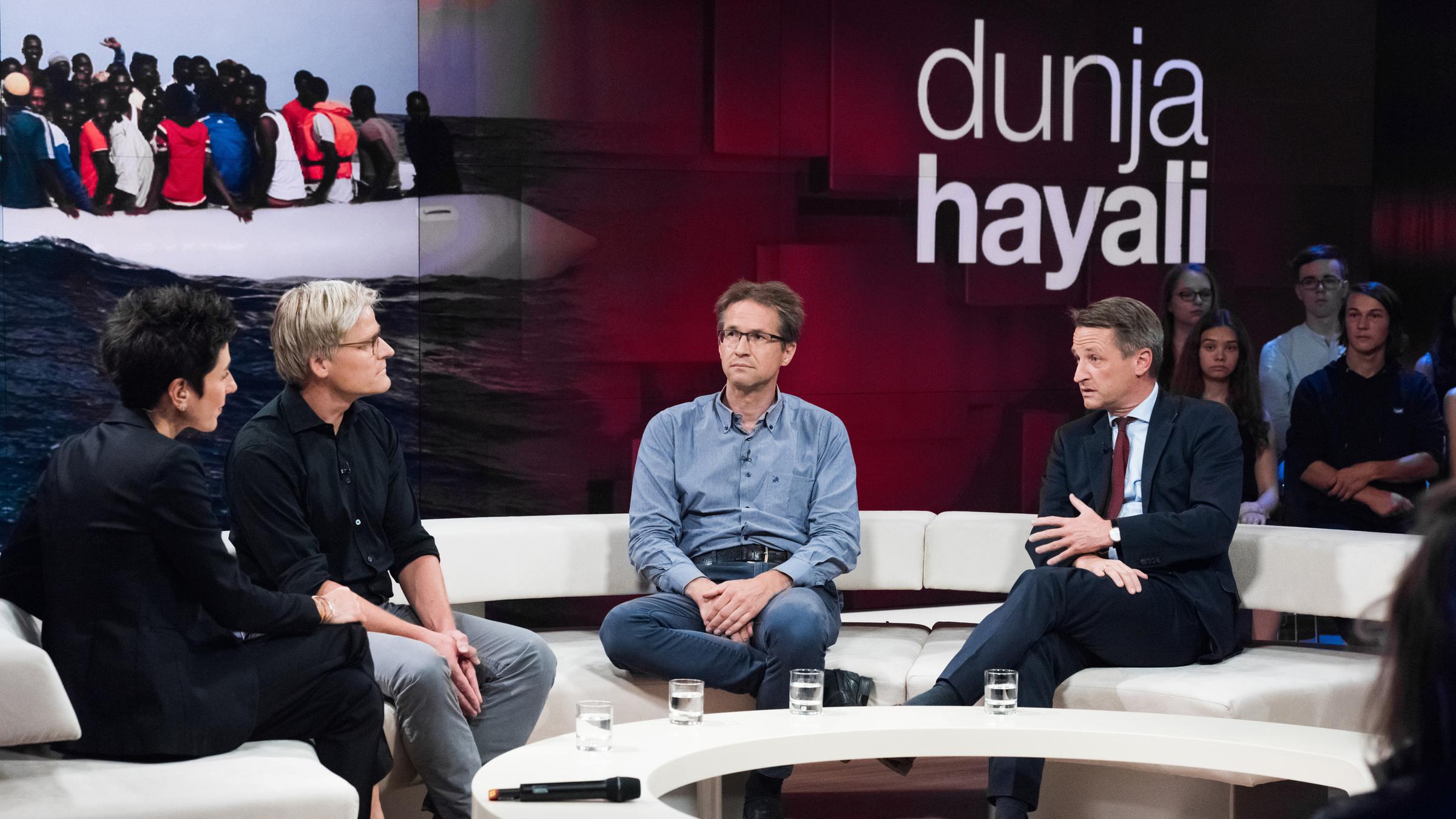 "dunja hayali": Dunja Hayali, Tankret Stöbe, Gerald Knaus, Nikolaus Blome