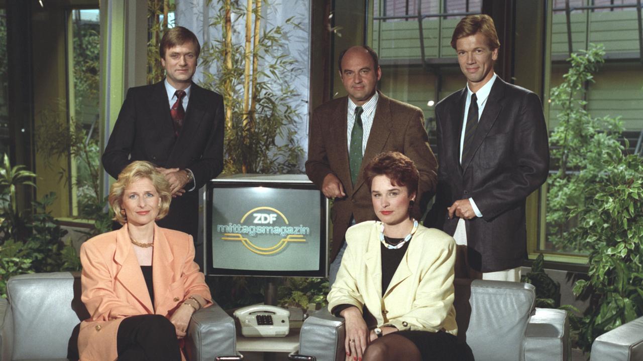 Team ZDF-Mittagsmagazin Juni 1991: Michael Braun, Ekkehard Gahntz, Günther Neufeldt, Martina Ruperti und Susanne Conrad.