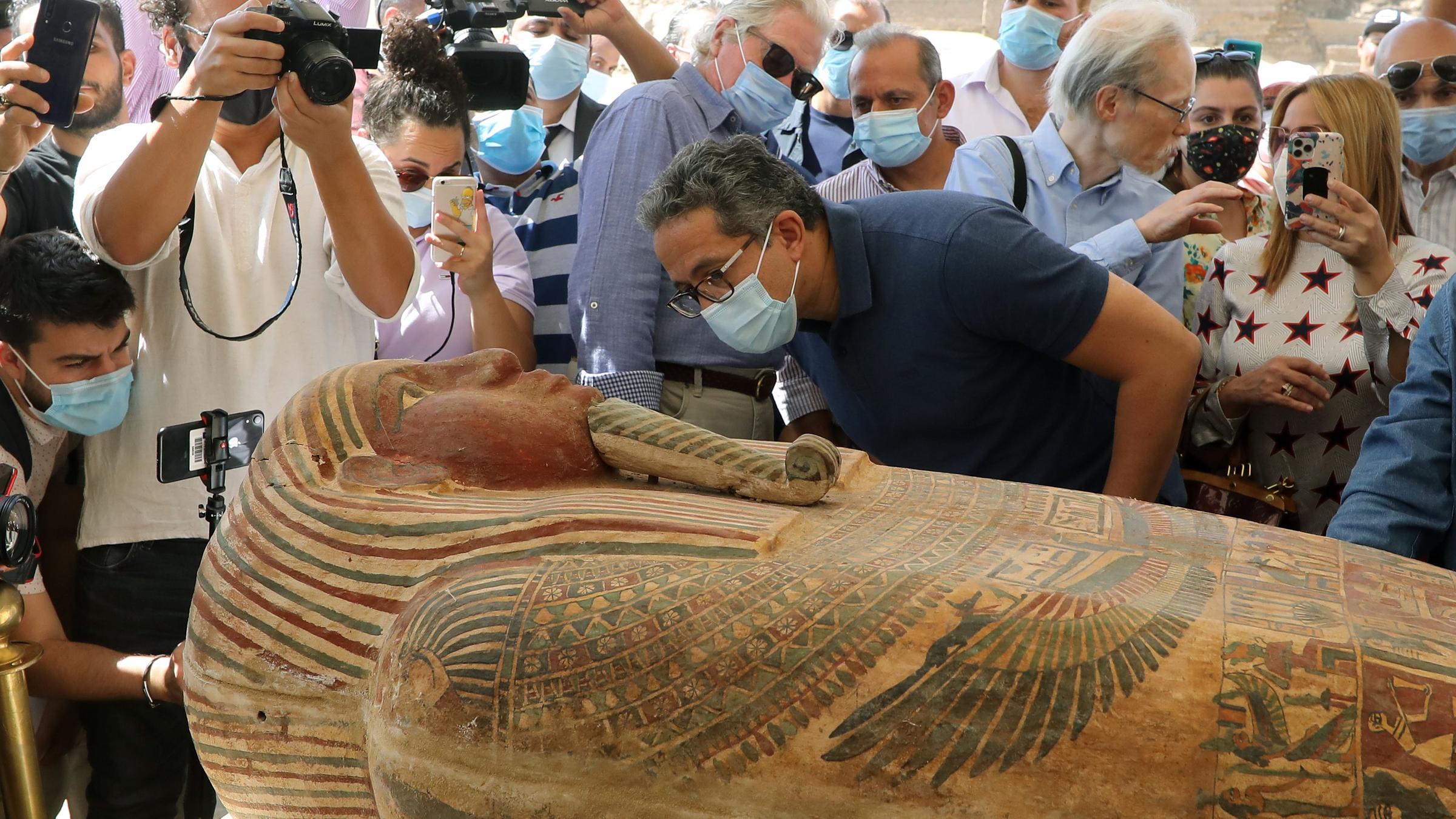 Grabstätte Sakkara: 59 Sarkophage in Ägypten entdeckt