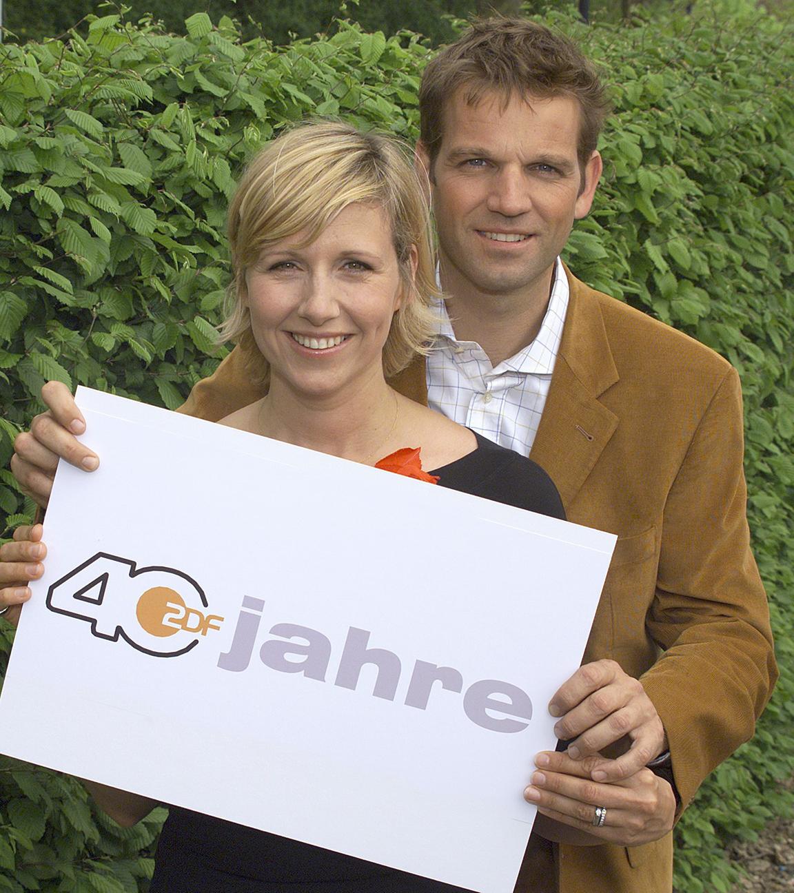 Andrea Kiewel und Kai Böcking moderierten am 25. Mai die große Geburtstagsshow "Na so was - 40 Jahre ZDF" live vom Fernsehgartengelände in Mainz mit vielen prominenten Gratulanten.