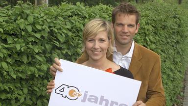 Andrea Kiewel und Kai Böcking moderierten am 25. Mai die große Geburtstagsshow "Na so was - 40 Jahre ZDF" live vom Fernsehgartengelände in Mainz mit vielen prominenten Gratulanten.