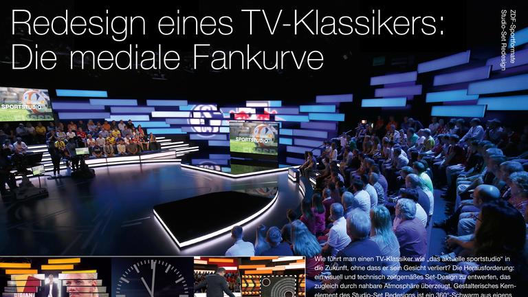 Neues Studio-Set Design der ZDF-Sportformate ab August 2017