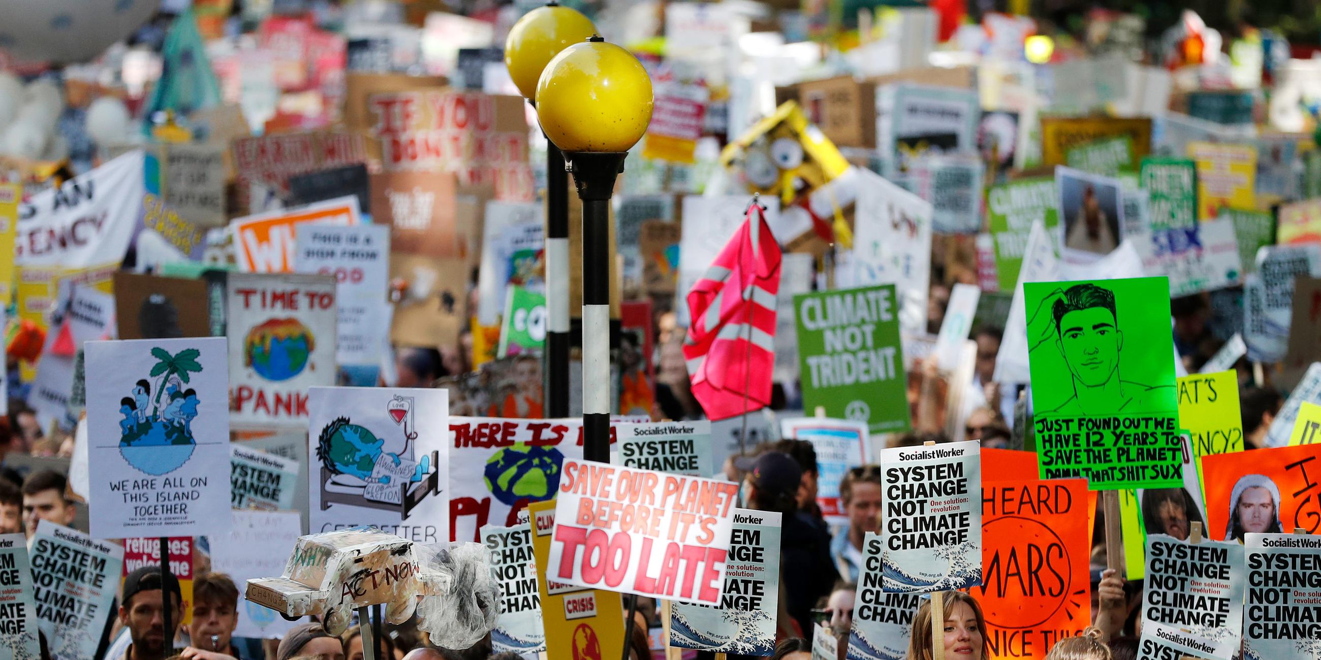 Klimastreik in London (Großbritannien) am 20.09.2019 