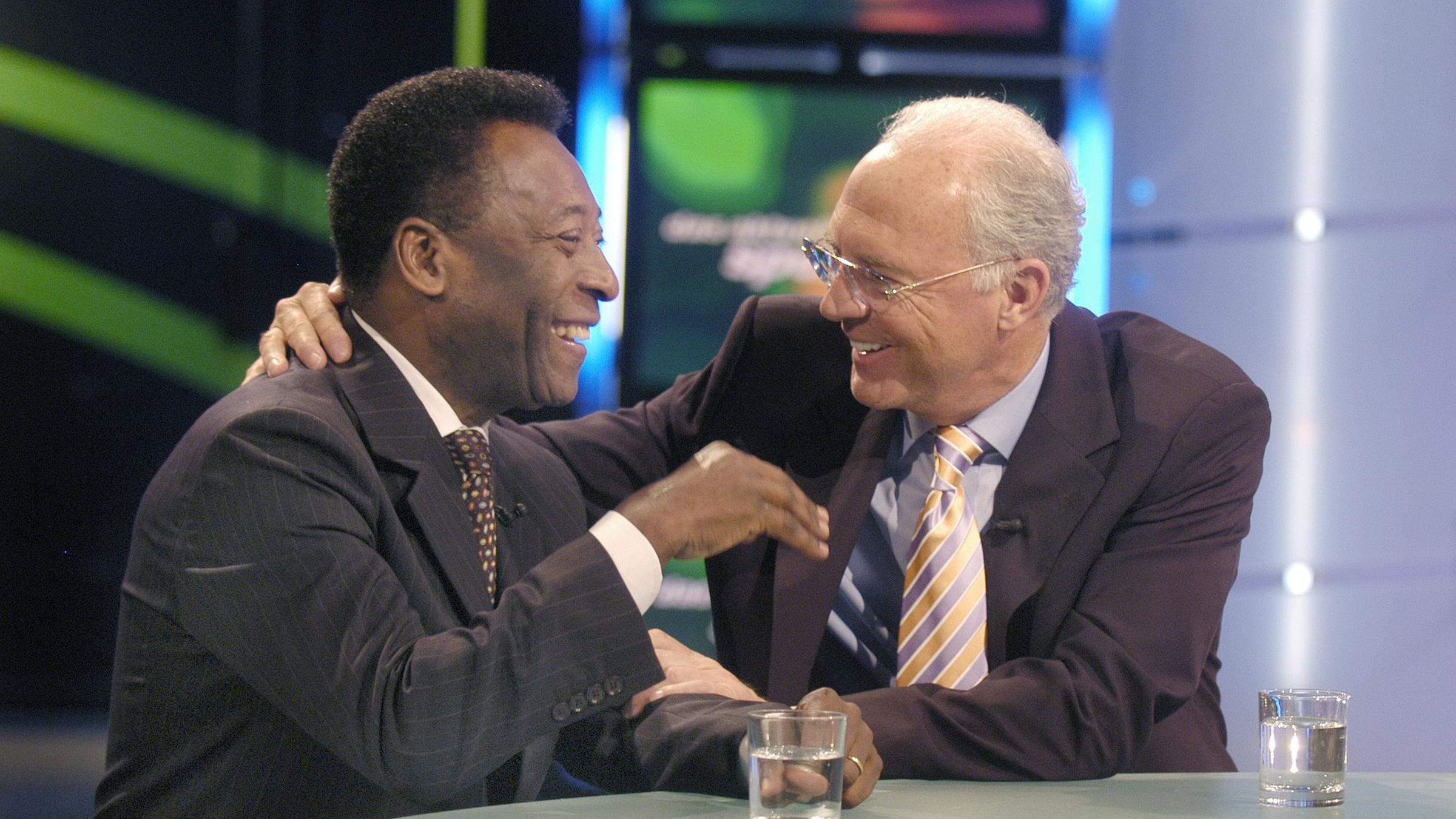 Pelé und Franz Beckenbauer im aktuellen sportstudio
